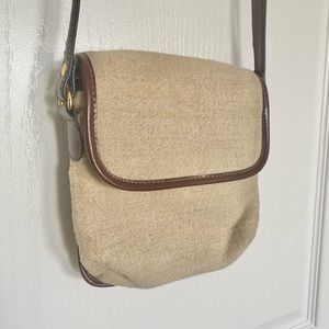 Classic canvas and leather bag